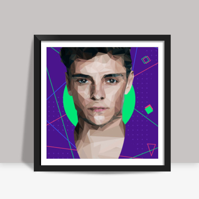 Martin Garrix Low Poly Square Art Prints