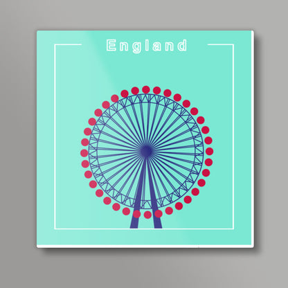 The London Eye - England Square Art Prints