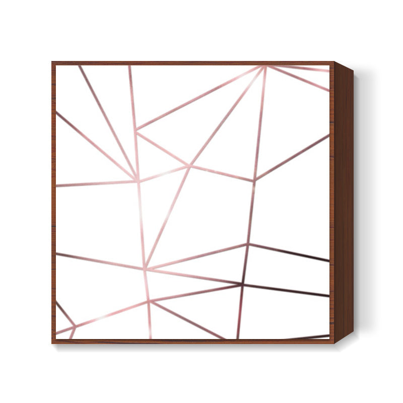 Metal nodes Square Art Prints