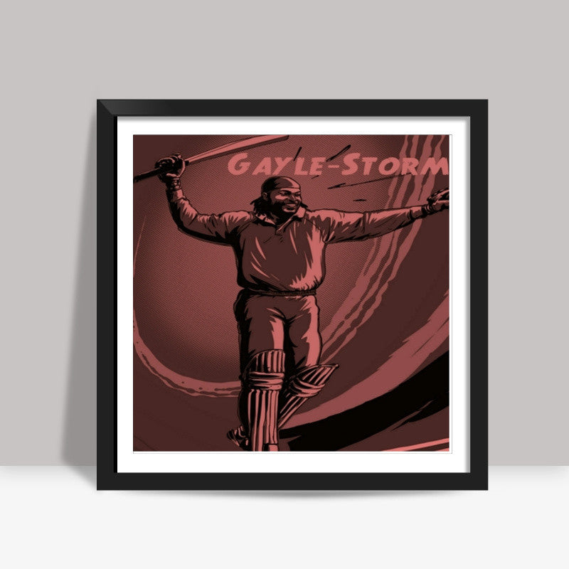 Chris Gayle Square Art Prints