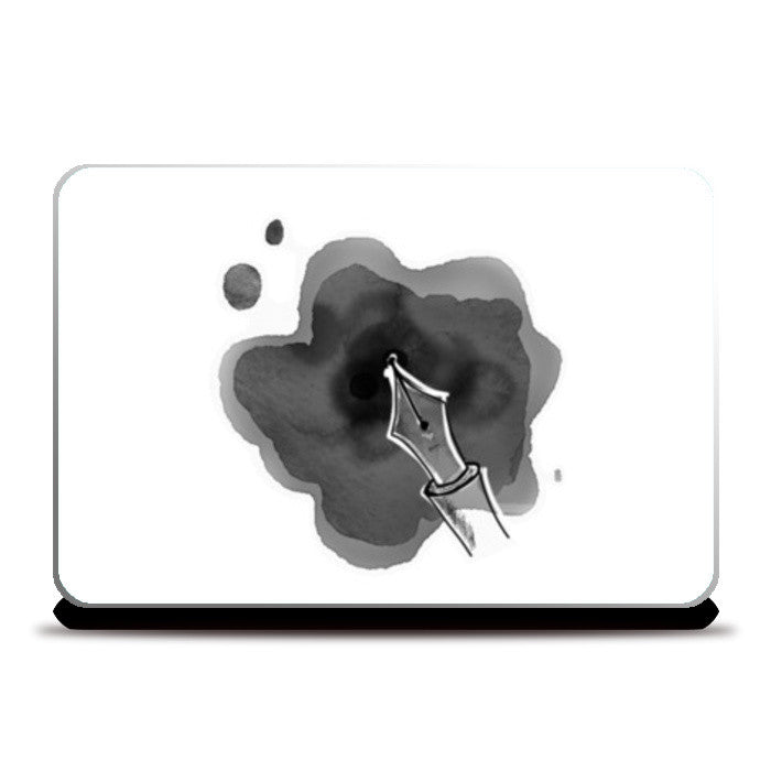 Ink Pen Blot Laptop Skins