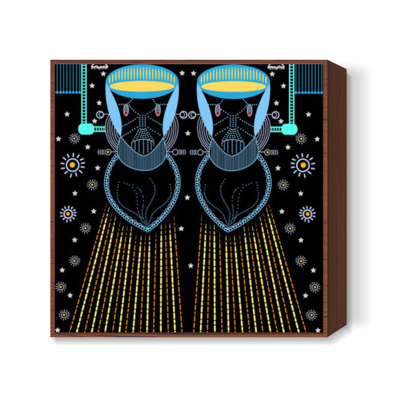 intergalactic Consciousness ! Square Art Prints
