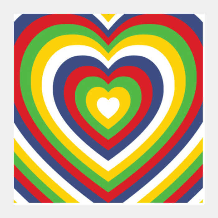 Hearts Square Art Prints