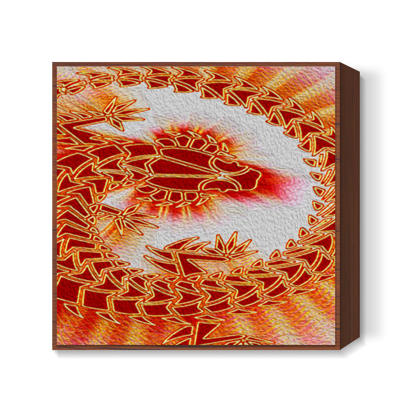 Lizard on the Wall Square Art Prints