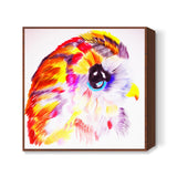 Colorful owl Square Art Prints