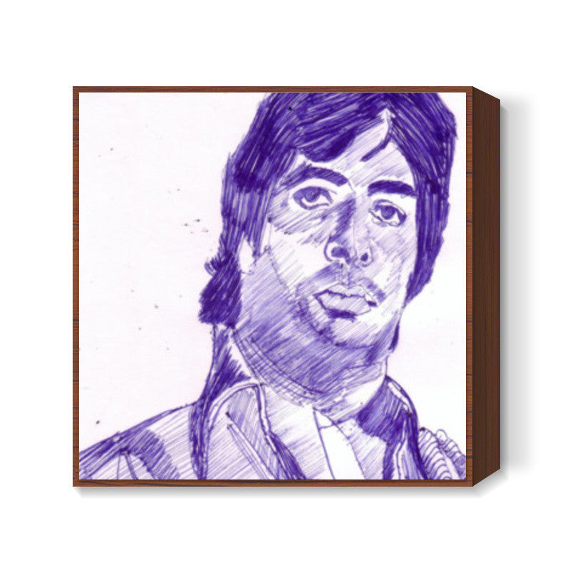 Amitabh Bachchan believes that attitude is everything Square Art Prints