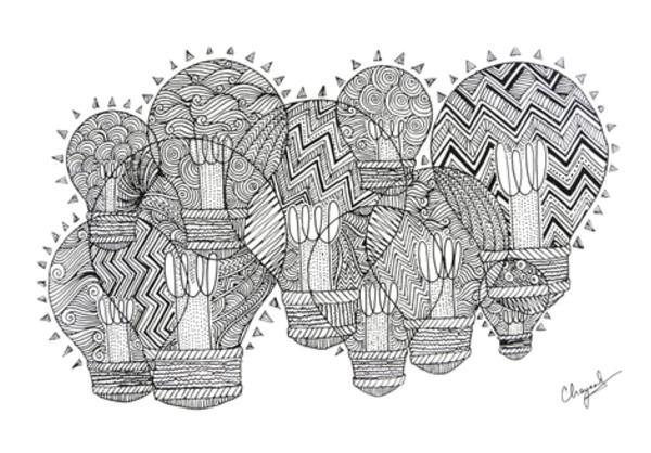 PosterGully Specials, Doodle Light Wall Art