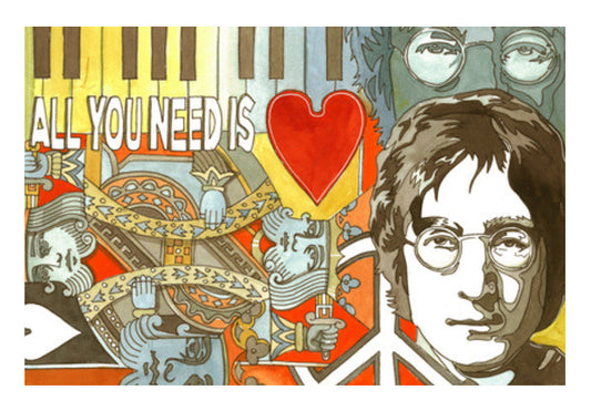 John Lennon Art PosterGully Specials