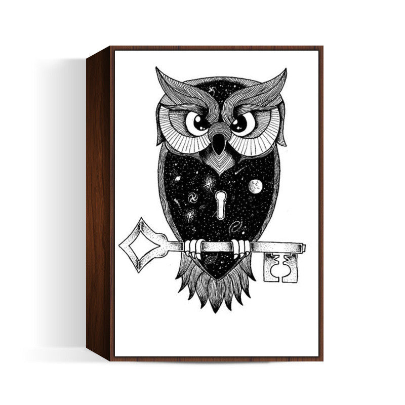 Drawing Cosmic owl Wall Art