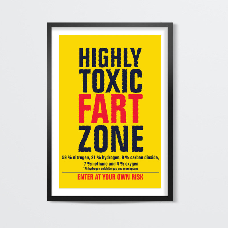 funny-fart zone Wall Art