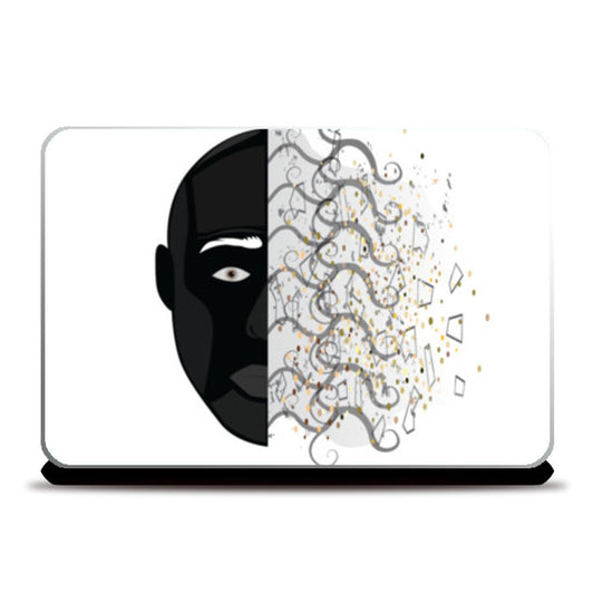 Abstract face skin Laptop Skins