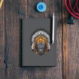 Gorilla Wearing Aztec Headdress Notebook