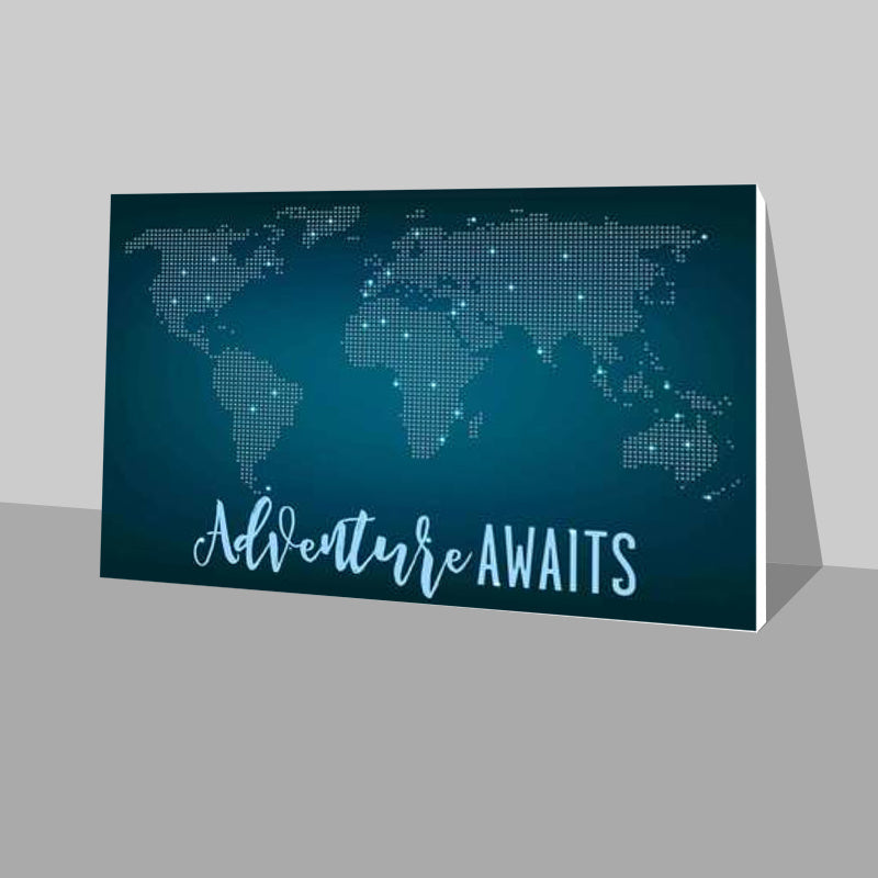 Adventure Awaits World Map Stick Ons
