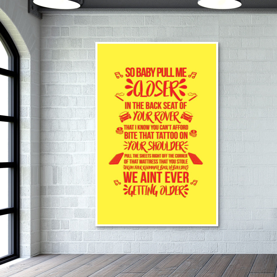 Baby Pull Me Closer Wall Art
