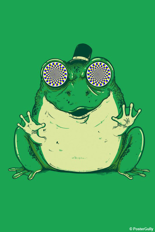 Brand New Designs, Hynogenic Toad - Green | By Captain Kyso, - PosterGully - 1