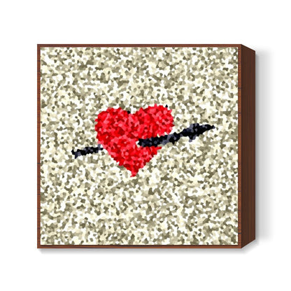A heart valentines collection Square Art Prints