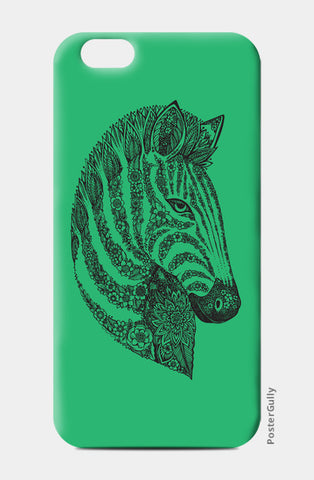 Floral Zebra Head iPhone 6/6S Cases
