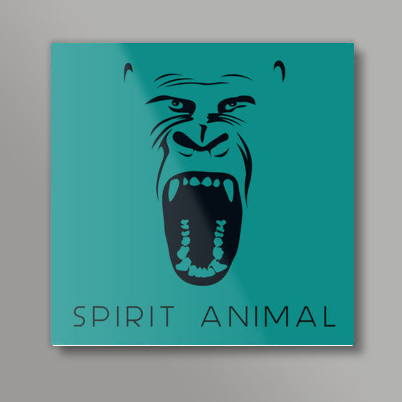 Spirit Animal Square Art Prints
