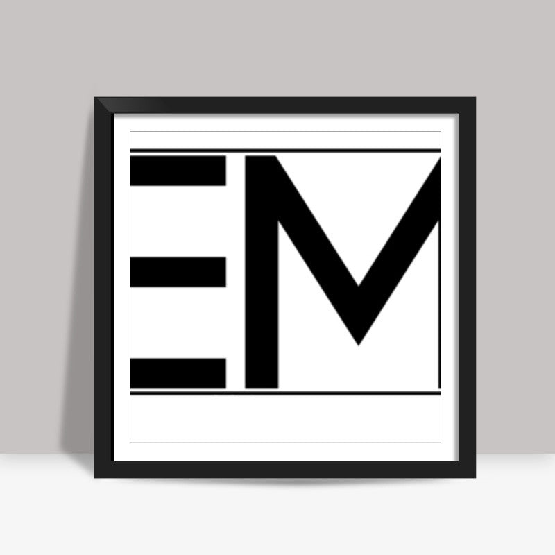 EMINEM | EM | minimal | Square Art Prints