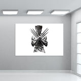 Low Poly Wolverine Wall Art