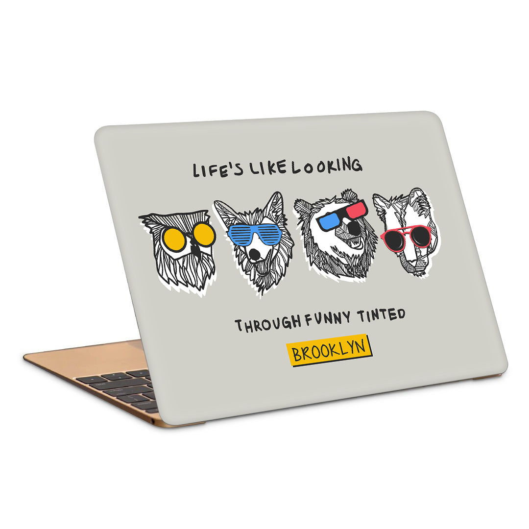 Cool Bear Wolf Dog Owl PopArt Laptop Skin