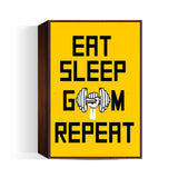 EAT SLEEP GYM REPEAT Wall Art