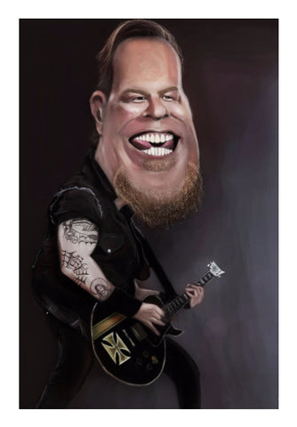 Wall Art, James Hetfield Metallica Caricature | Ankit Soni, - PosterGully