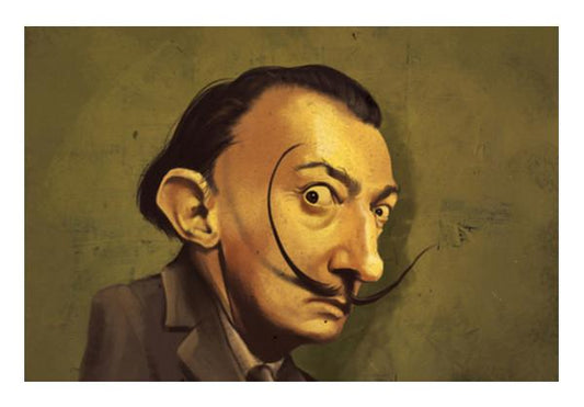 PosterGully Specials, DALI CARICATURE PAINTING Wall Art