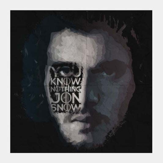 GOT Jon Snow Square Art Prints PosterGully Specials