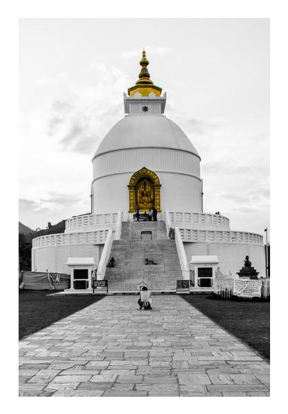 PosterGully Specials, World Peace Pagoda Wall Art