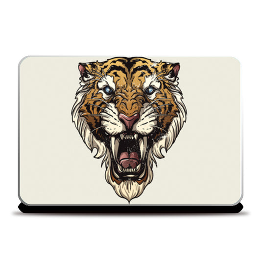 Saber Toothed Tiger Laptop Skins