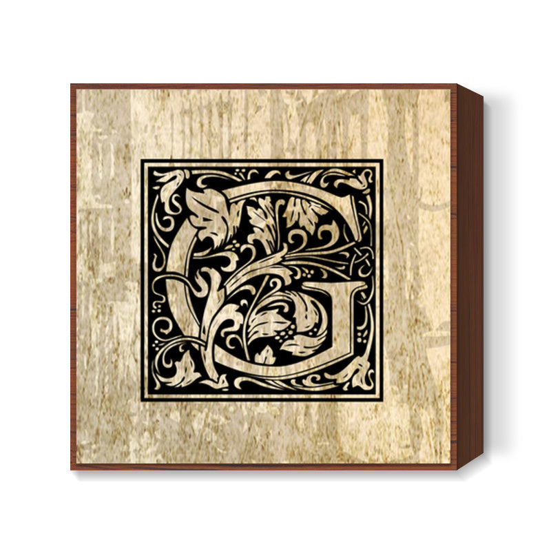 Ornate G Square Art Prints