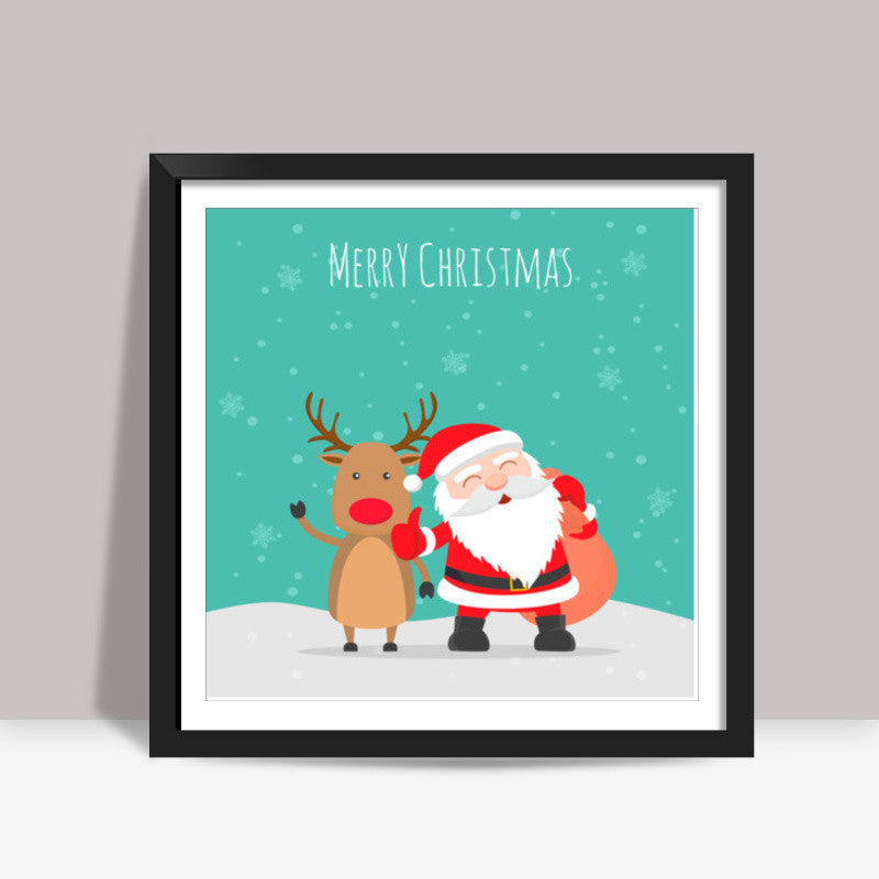 Merry Christmas Square Art Prints