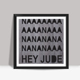 Beatles: Hey jude poster #rocklegends Square Art Prints