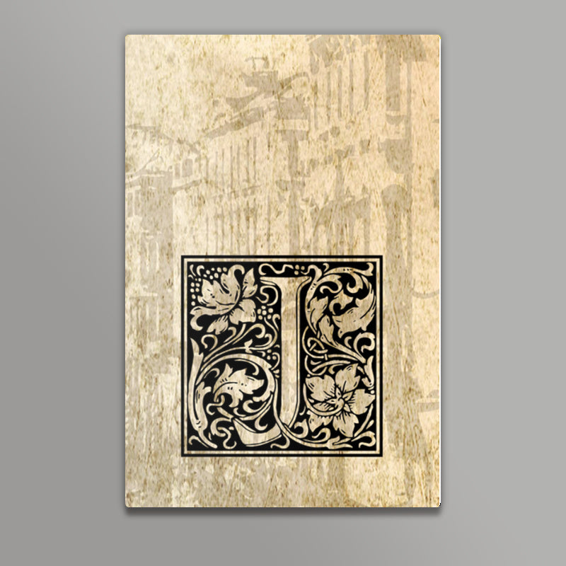 Ornate J Wall Art
