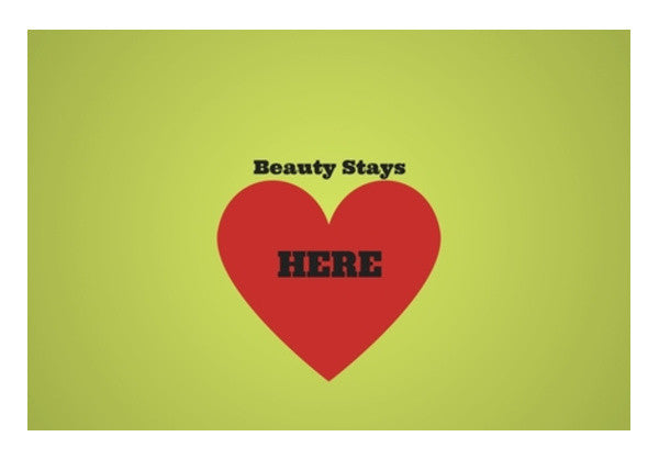 Beauty Is In The Heart Art PosterGully Specials