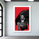 Batman Dark Knight red black Wall Art