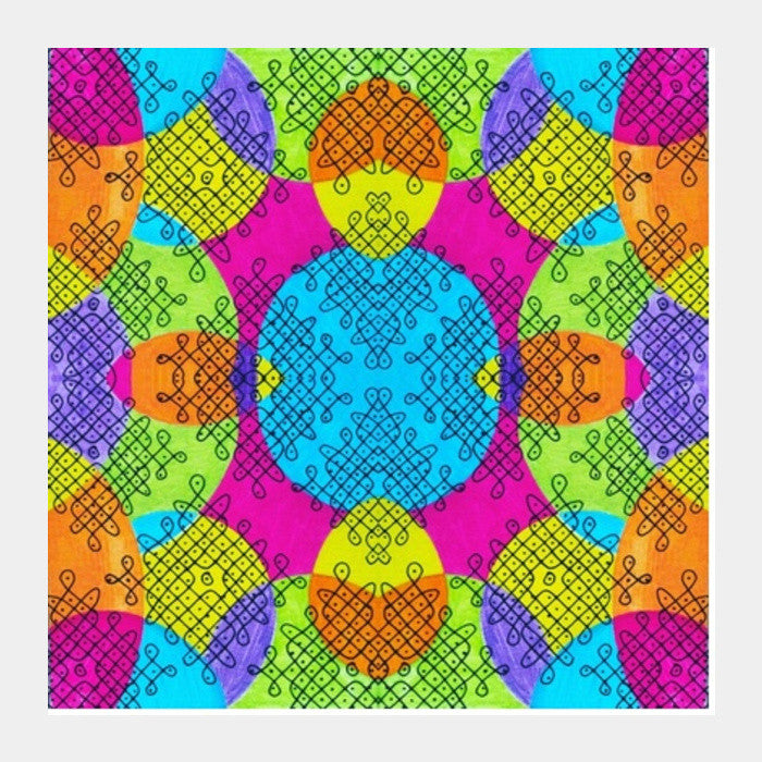 Indian twisties Square Art Prints