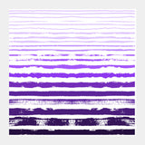 Uneven Purple Stripes Square Art Prints
