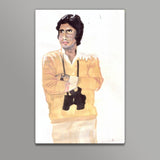Bollywood superstar Amitabh Bachchan played the virtuous protagonist in several blockbusters Wall Art