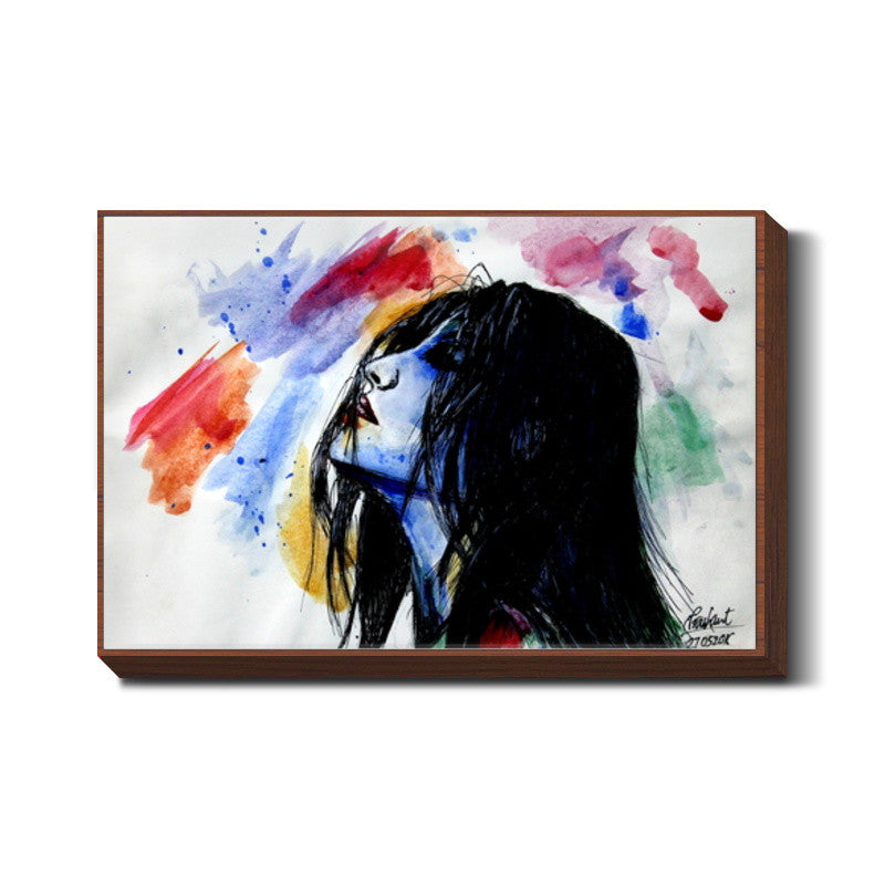 The Ardent Dew | Woman painting Wall Art