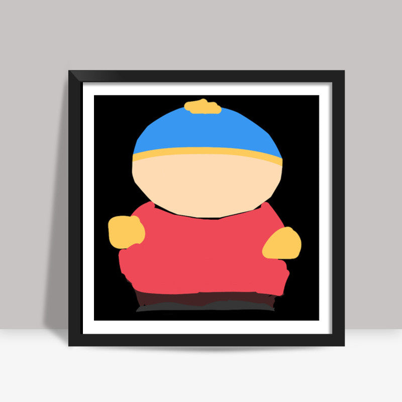 Eric Cartman South Park Minimal Doodle Artwork (Cartoon/TV Series) Square Art Prints