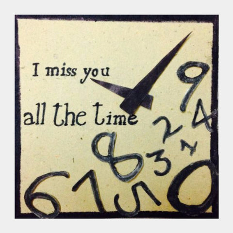Square Art Prints, Miss you wall art, - PosterGully