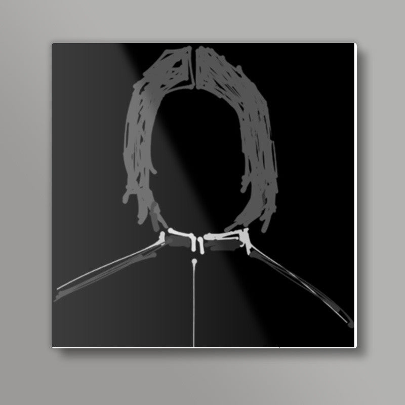 Snape Harry Potter Minimal Doodle Square Art Prints