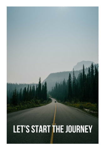 LETS START THE JOURNEY Wall Art