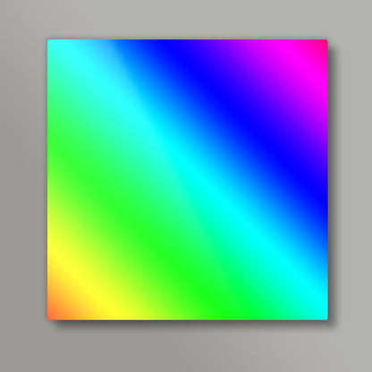 Rainbow gradient Square Art Prints