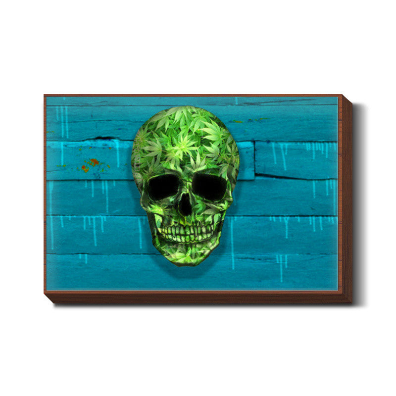 Weed Skull Wall Art