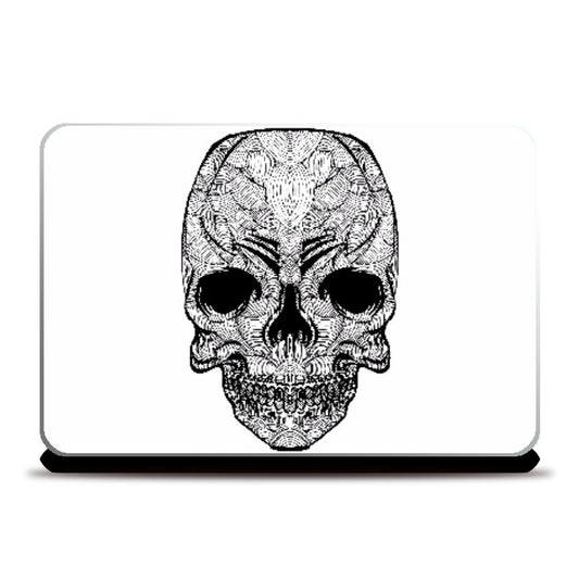 Laptop Skins, Doodle skull Laptop Skin | Pradeep Chauhan, - PosterGully