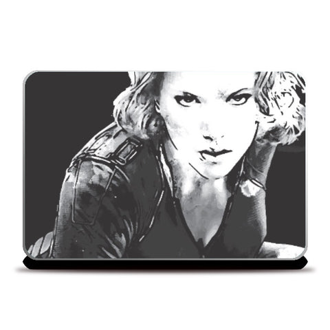 Laptop Skins, Black Widow Scarlett Johansson Laptop Skin Artwork