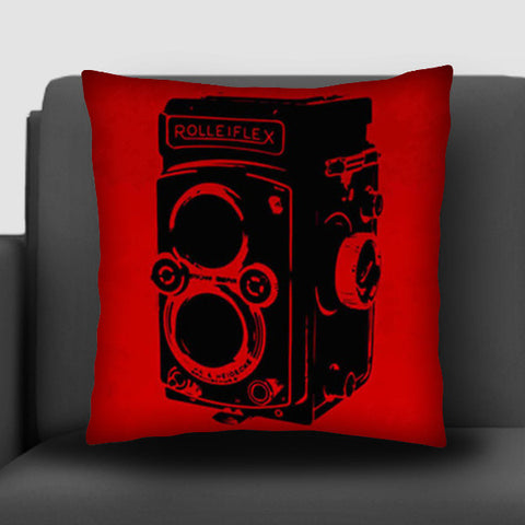 Camera red Cushion Covers